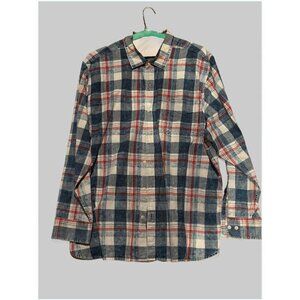 Tommy Bahama Men's Hazy Days Plaid Long Sleeves Shirt, Indigo, Size XXL